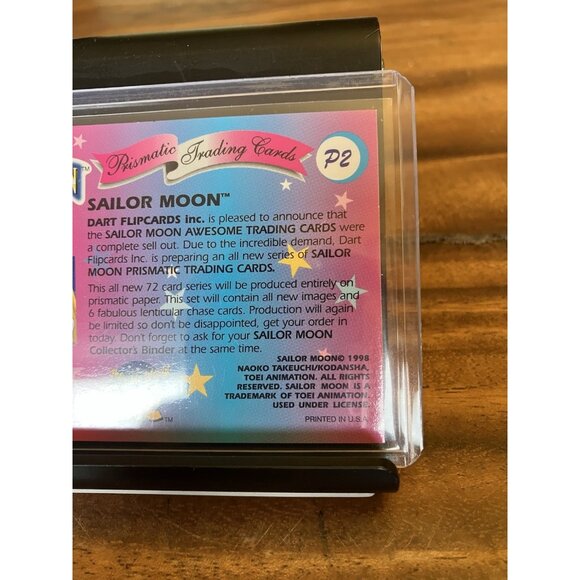 Sailor Moon 1997 Dart Flipcards Sailor Moon #P2 Prismatic Card - Picture 8 of 9